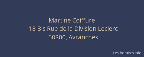 Martine Coiffure