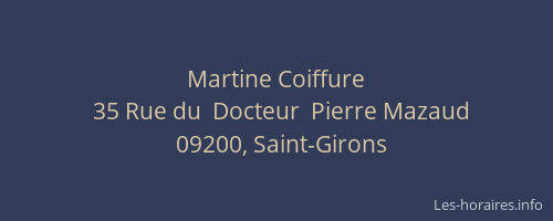 Martine Coiffure
