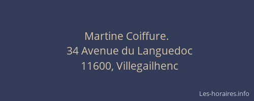 Martine Coiffure.