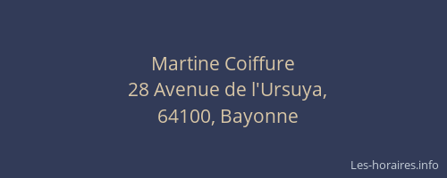 Martine Coiffure