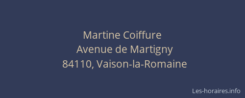 Martine Coiffure