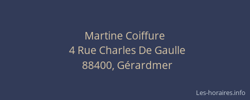 Martine Coiffure