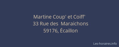 Martine Coup' et Coiff'