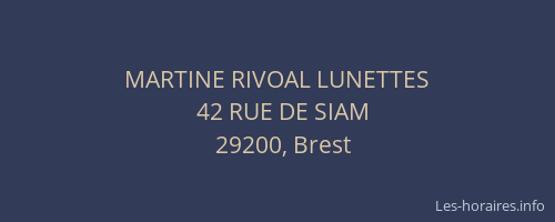 MARTINE RIVOAL LUNETTES