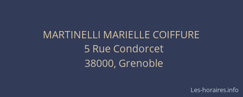 MARTINELLI MARIELLE COIFFURE