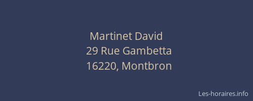 Martinet David