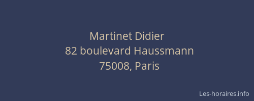 Martinet Didier