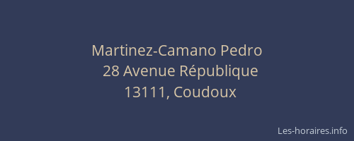 Martinez-Camano Pedro