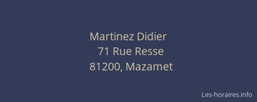 Martinez Didier