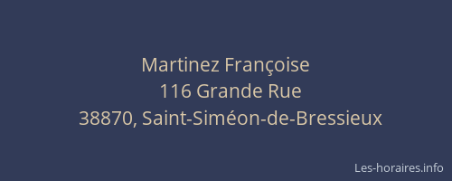 Martinez Fran&ccedil;oise