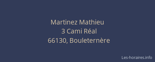 Martinez Mathieu