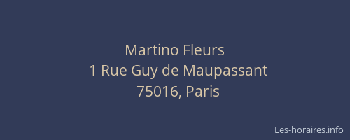 Martino Fleurs