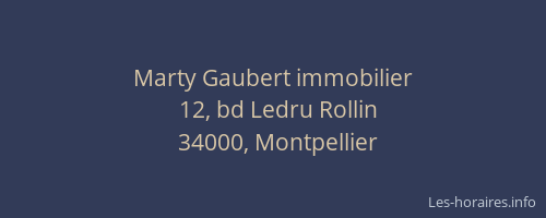 Marty Gaubert immobilier