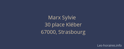 Marx Sylvie
