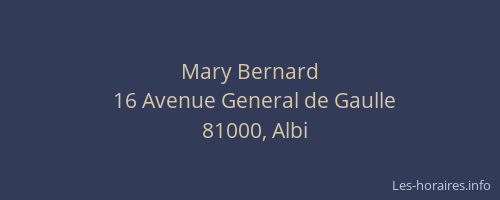 Mary Bernard