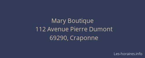Mary Boutique