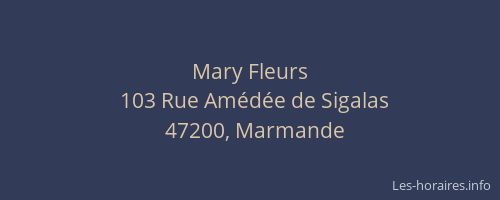 Mary Fleurs
