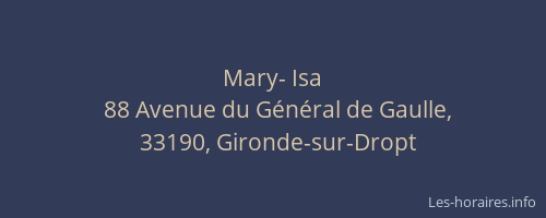 Mary- Isa