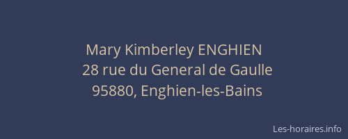 Mary Kimberley ENGHIEN