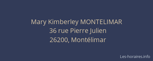 Mary Kimberley MONTELIMAR