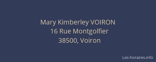 Mary Kimberley VOIRON