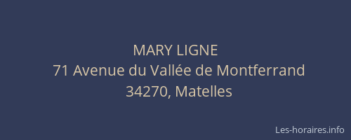 MARY LIGNE
