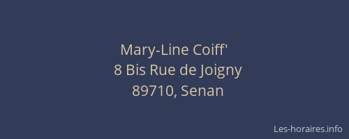 Mary-Line Coiff'
