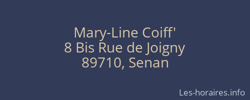 Mary-Line Coiff'