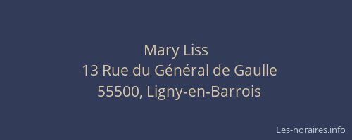 Mary Liss