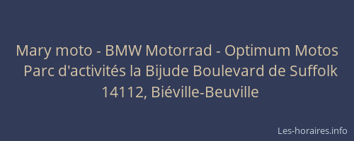 Mary moto - BMW Motorrad - Optimum Motos
