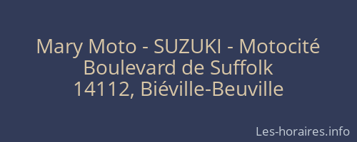 Mary Moto - SUZUKI - Motocité