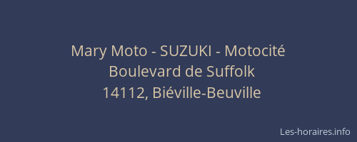 Mary Moto - SUZUKI - Motocit&eacute;