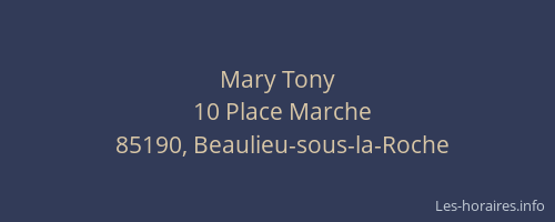 Mary Tony