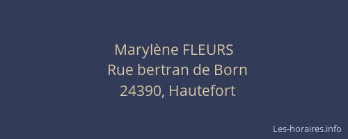 Marylène FLEURS