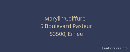 Marylin'Coiffure