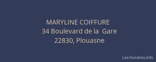 MARYLINE COIFFURE