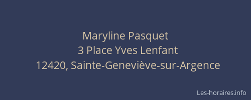 Maryline Pasquet
