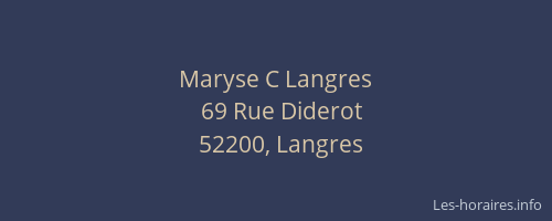 Maryse C Langres