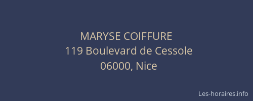MARYSE COIFFURE