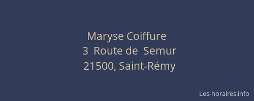 Maryse Coiffure