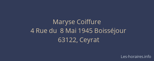 Maryse Coiffure