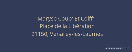 Maryse Coup' Et Coiff'