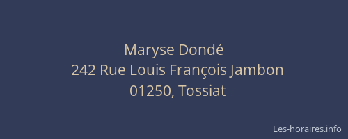 Maryse Dondé