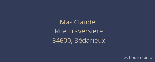 Mas Claude