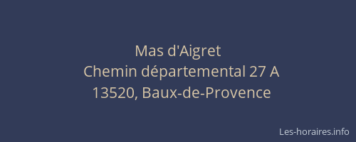 Mas d'Aigret