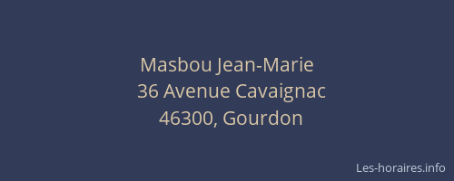 Masbou Jean-Marie