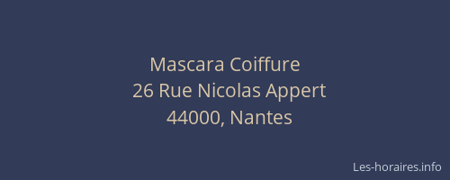 Mascara Coiffure
