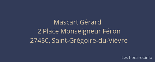 Mascart Gérard
