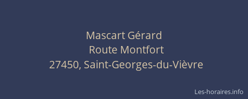 Mascart Gérard
