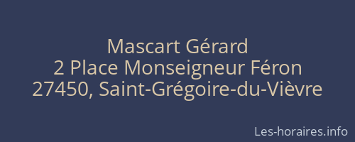 Mascart Gérard